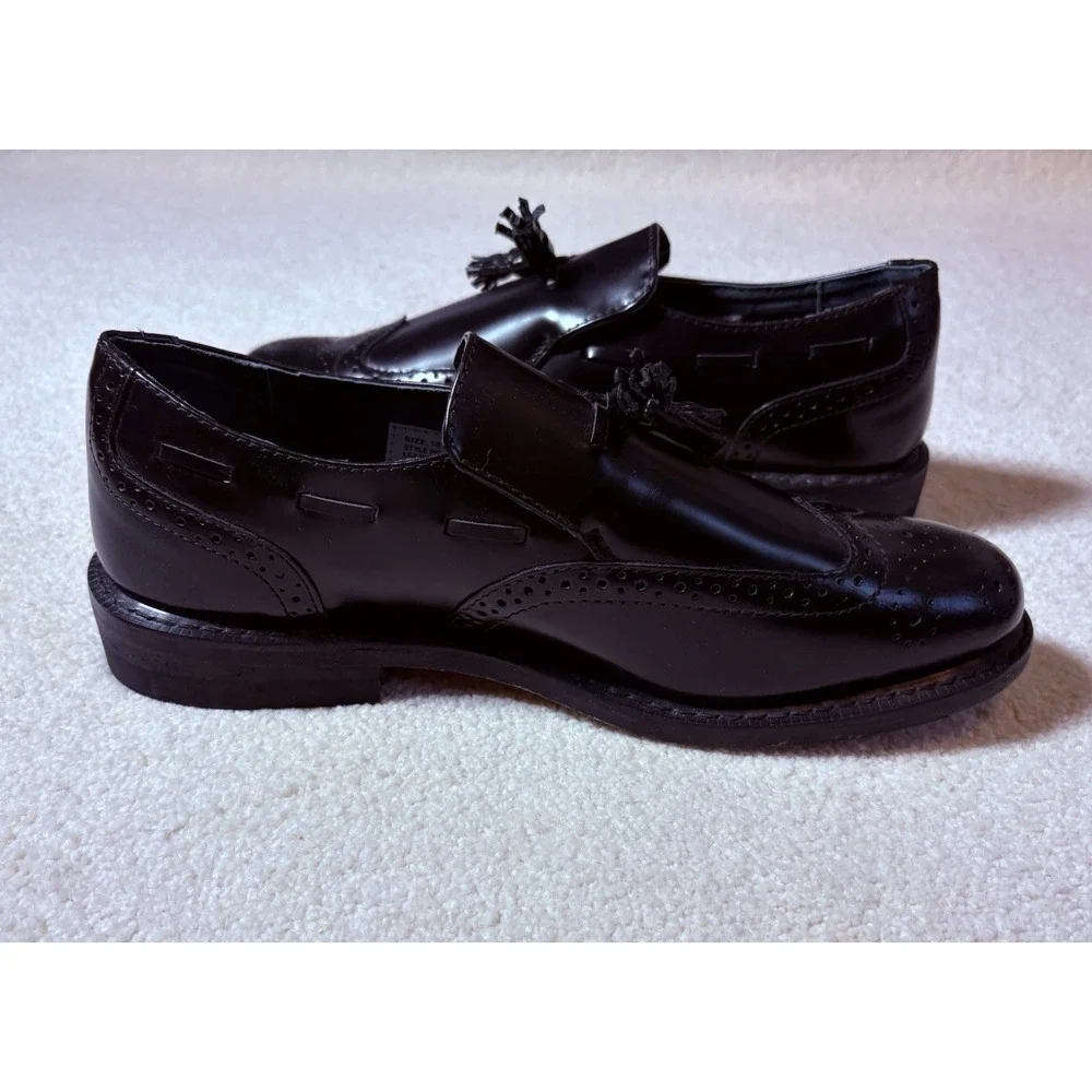 EXECUTIVE IMPERIALS 370 Tassel Wingtip Leather  Oxford Shoes Men's Sz 10 E2